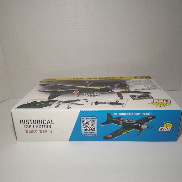 COBI WWII Mitsubishi A6M2 Zero Japanese Fighter Plane Block Model Set # 5861 - Picture 5 of 6